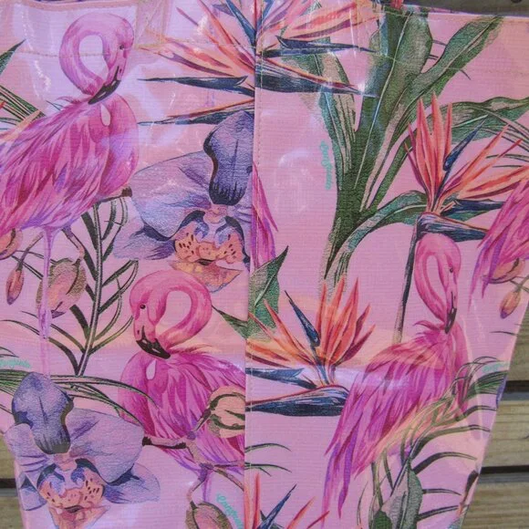 RETIRED Consuela Grab "N" Go Brynn Flamingo Tote (14x14) - Picture 4 of 7